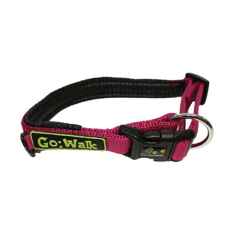 Medium Pink Go Walk Dog Collar